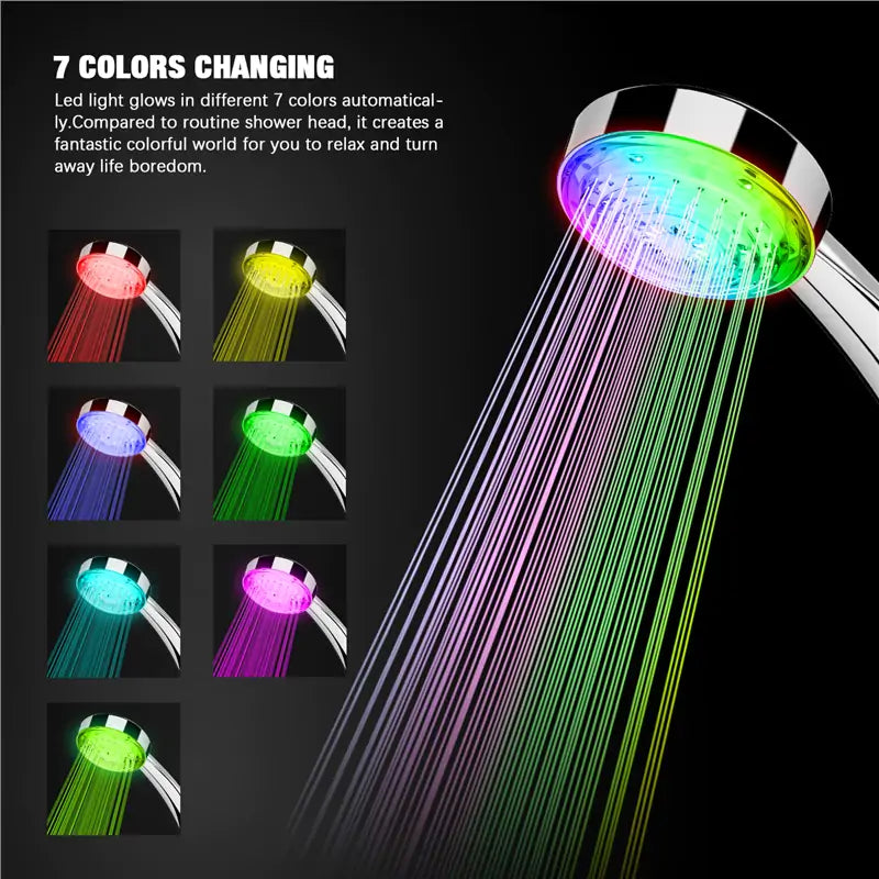 LED Color-Changing Shower Head