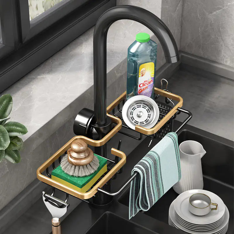 Kitchen Faucet Storage Rack