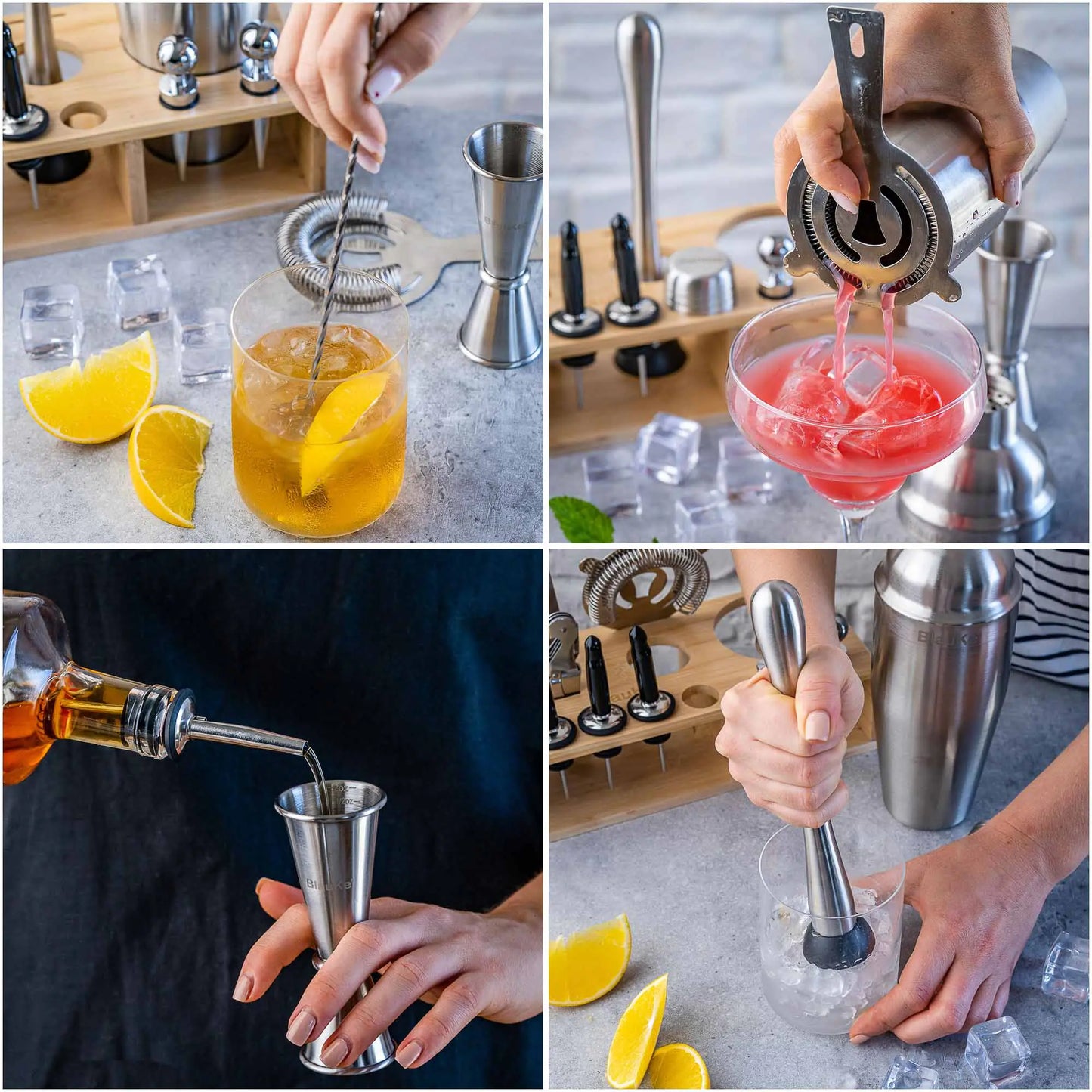 Stainless Steel Cocktail Shaker Set