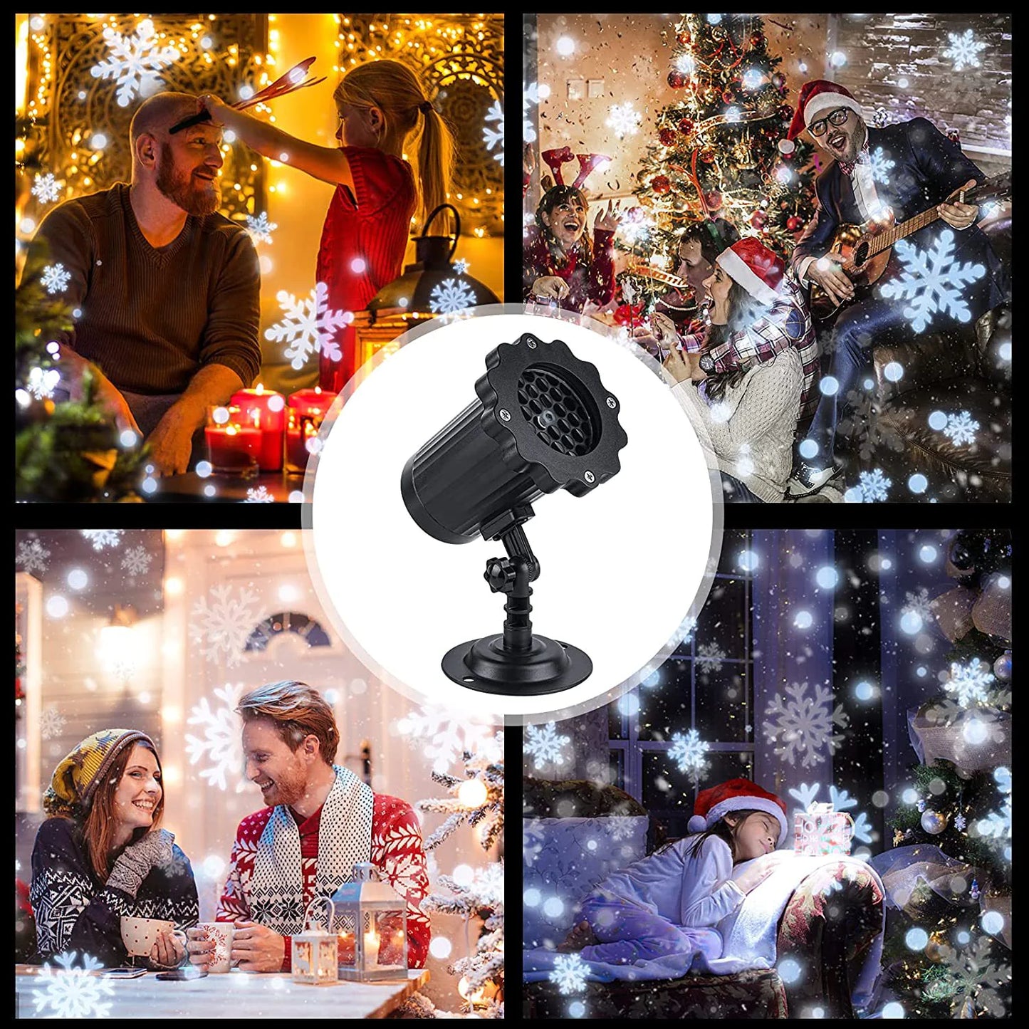 LED Snowflake Laser Projector for Christmas Decor