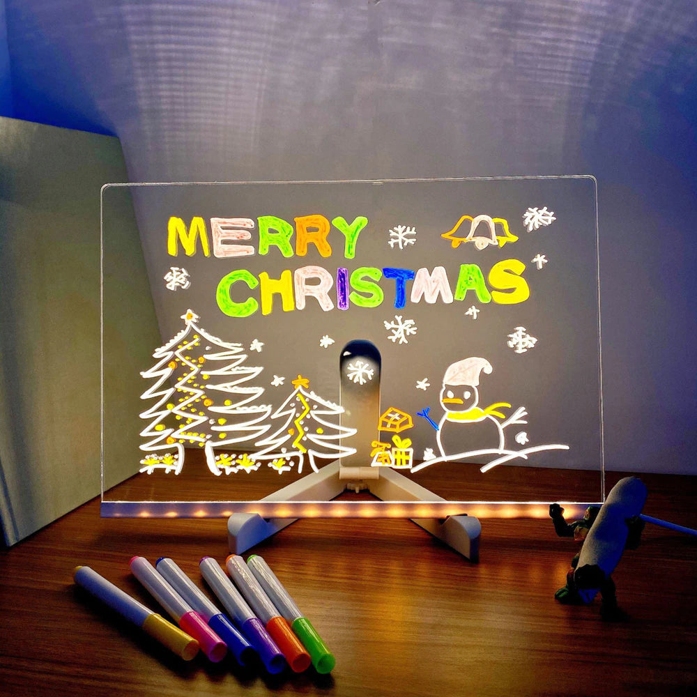 LED drawing board with colors