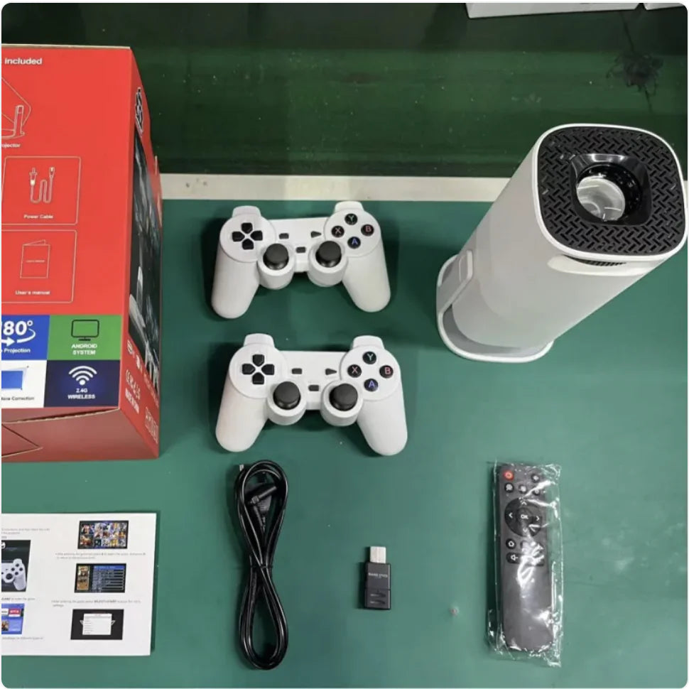 4K HD Gaming Projector + 2 Controllers