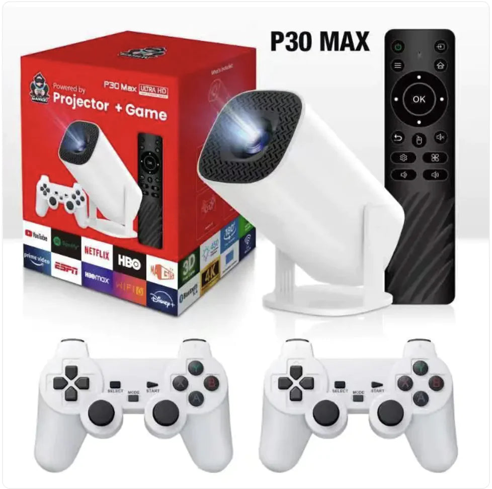 4K HD Gaming Projector + 2 Controllers